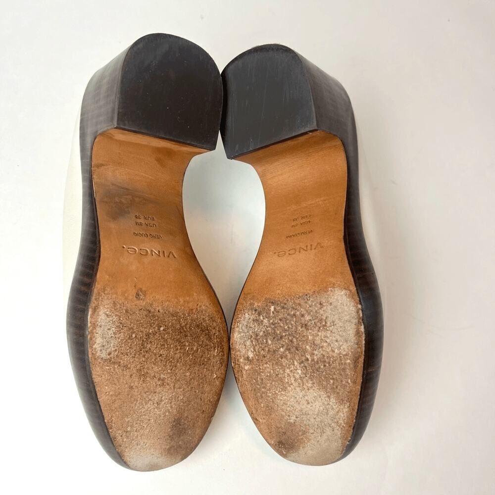Vince Navina Leather Mule Clogs Milk White Sz 8 - Picture 10 of 11